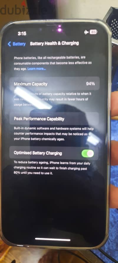 Iphone 13 pro max 256 GB Dual sim Battery  94