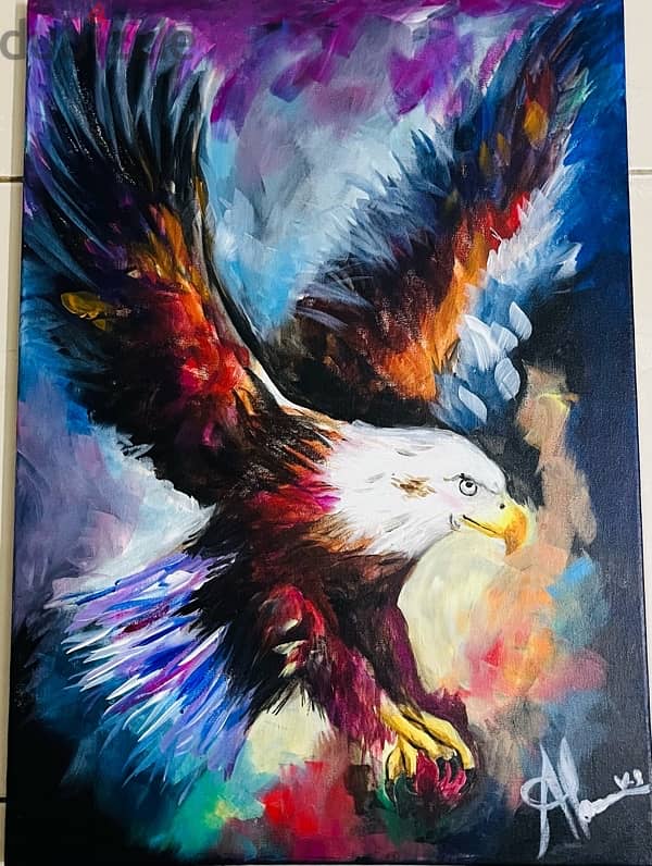 HORSE PAINTING And eagle painting 1