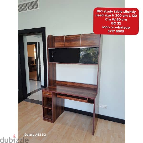 Double bed with storage box and other household items for sale 4