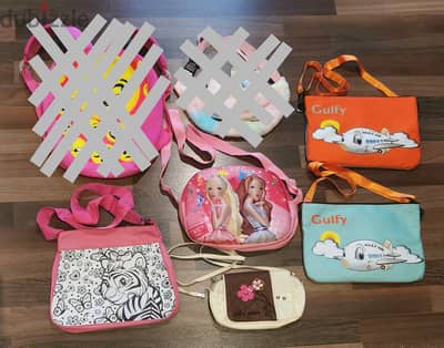 Kids items (bags, pencilcase, pop-tube)