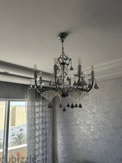 Silver chandelier