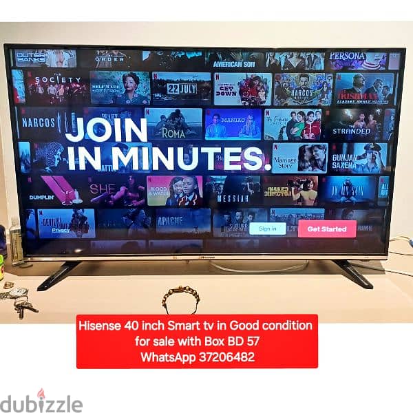 Hisense 40 inch Smart tv with Box and other items for sale 0