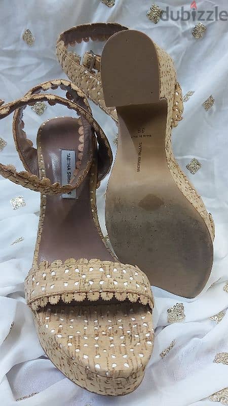 Tabitha Simmons Cork wedges. Size 39 1