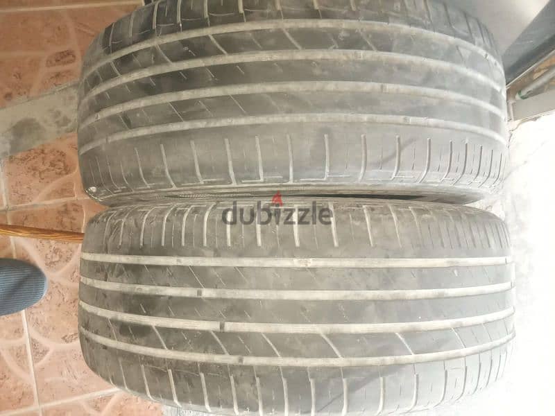 يوجد عدد ٢ تواير مقاس  205/55R/16 بحالة جيدة جدا سعر ٧دينار 2