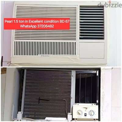 Pearl 1.5 ton window ac and other items for sale with Delivery