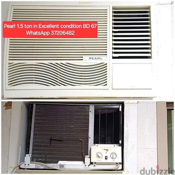 Pearl 1.5 ton window ac and other items for sale with Delivery 1