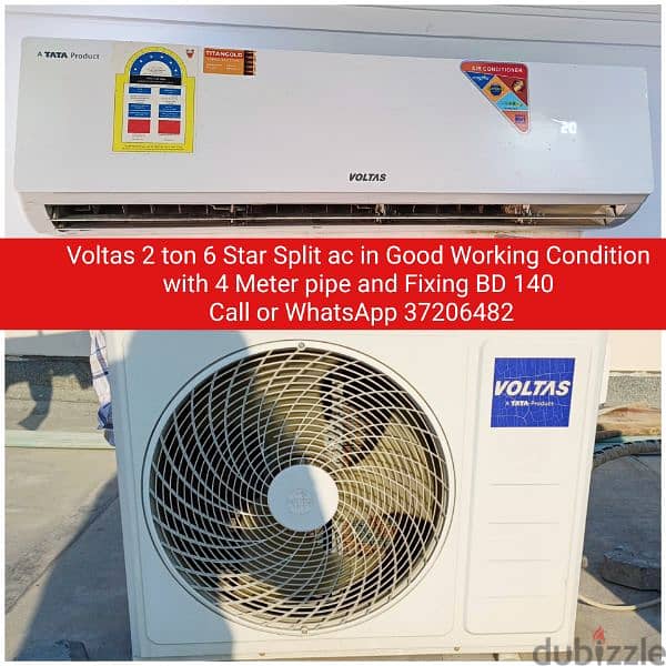 Pearl 1.5 ton window ac and other items for sale with Delivery 3