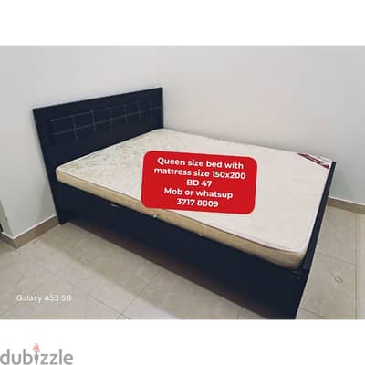 Queen size bed mattress and other household item 4  sale with delivery