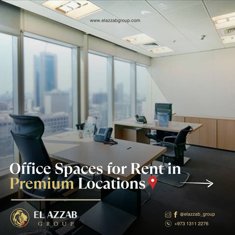 Brand new commercial office monthly Prices Only 75BD at seef area 0