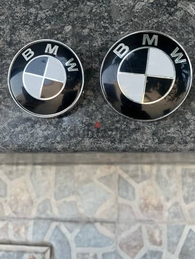 BMW front and back black emblem