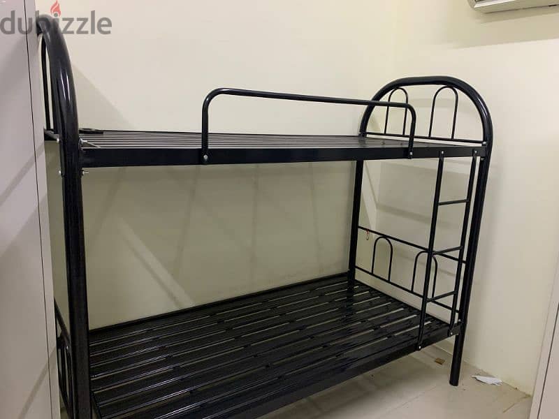 STEEL BUNKED BED / DOUBLE BED / STEEL CUPBOARD 0