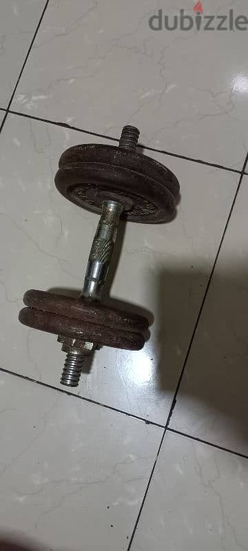 GYM Damble for exercise. . . . 4 ring 10kg. . .