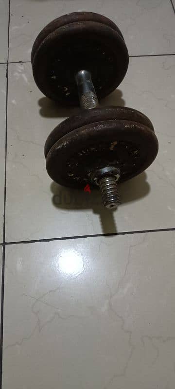 GYM Damble for exercise. . . . 4 ring 10kg. . . 2