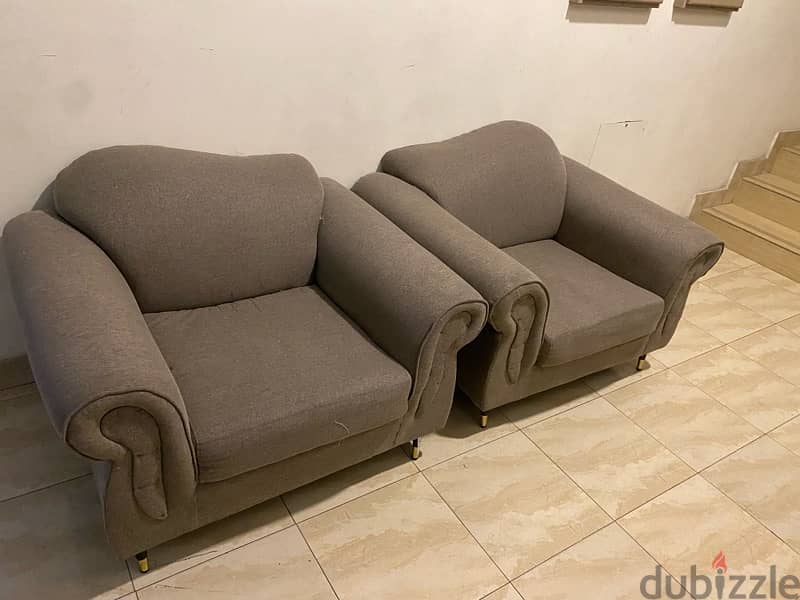 single seater sofa compact size -2 nos 1