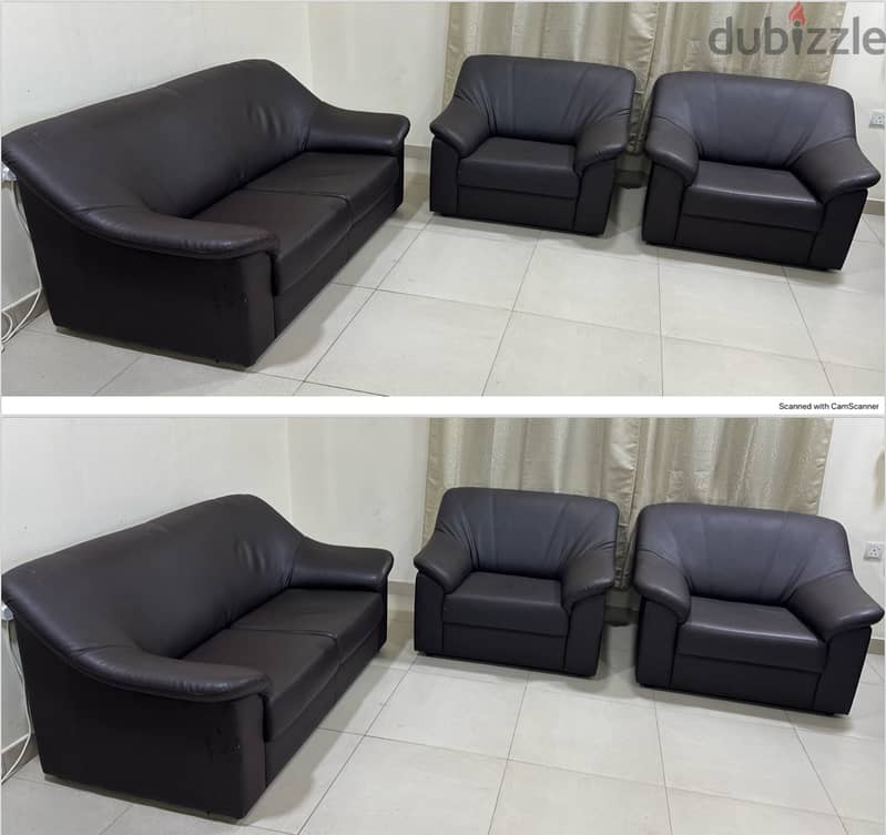 Sofa set in good condition for sale 2+1+1. Price BD. 60 (Negotiable) 0