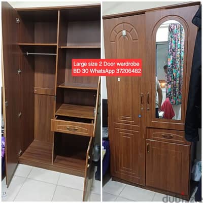 Large size 2 door wardrobe and other items for sale