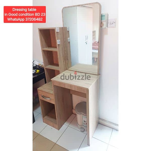 Large size 2 door wardrobe and other items for sale 1