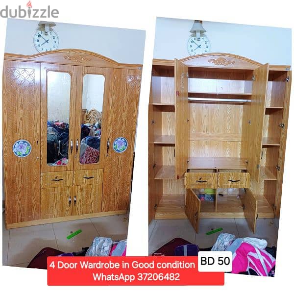 Large size 2 door wardrobe and other items for sale 19