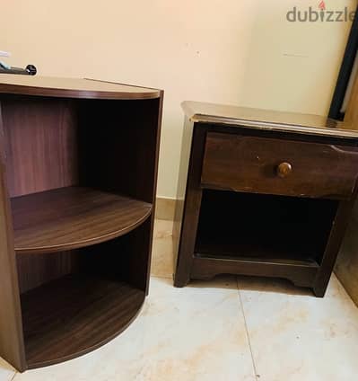 Wooden stand with drawer and cabin