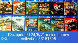 PS4 updated 14/8/21 racing games 0