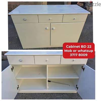 Cabinet and other household items for sale with delivery