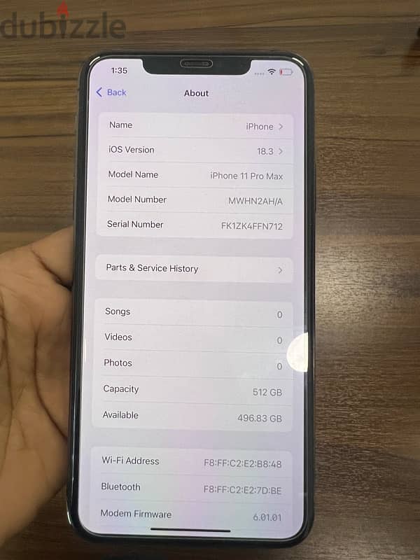 Apple iPhone 11 promax 512GB 8