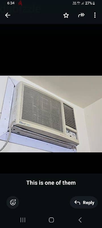 window ac split ac saling and bying 9