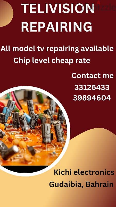 SAMSUNG, SONY, THOSHIBA, PHILIPS,LG . . ALL TYPE TV REPAIRING 0