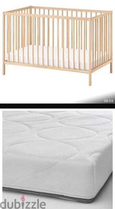 ikea crib plus bumper