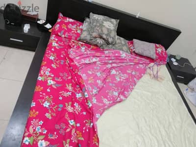 king size double bed & metters