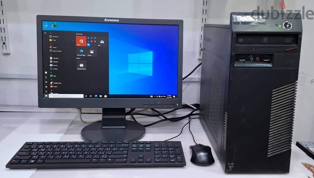 LENOVO i5 4th Generation Computer Set 19" HD Monitor 8GB RAM 500GB HDD 1