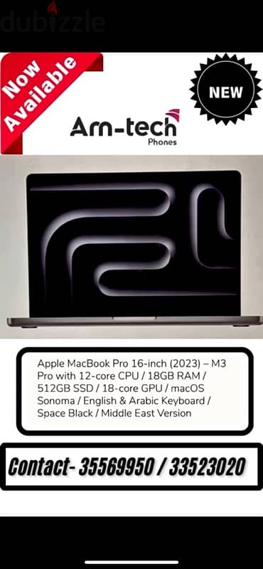 Apple MacBook Pro 16-inch (2023) for Sale.