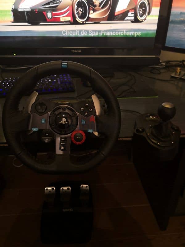 Playstation/PC Logitech G29 Driving Force w/Manual Gear Shifter 0