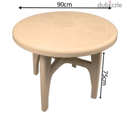 Strong Plasticna Round 4 Chair and High Table