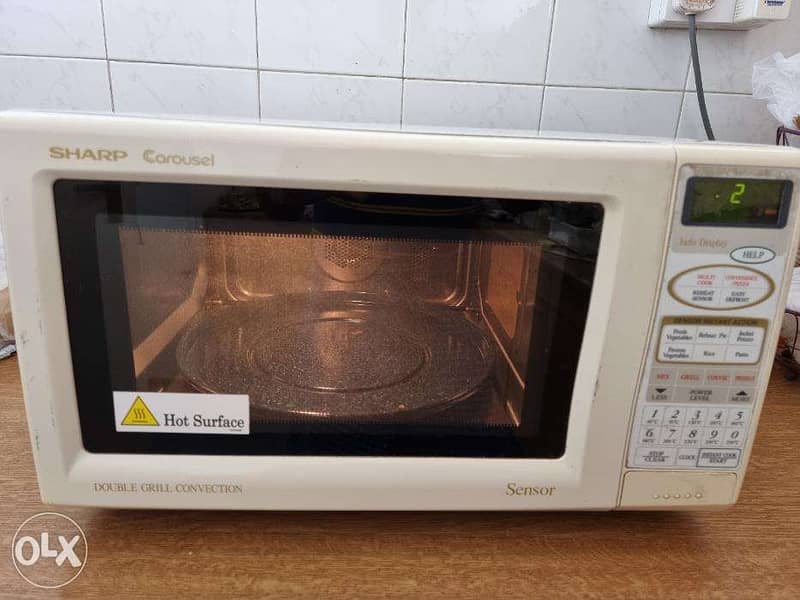 SHARP . . microwave oven . . Carousel double grill convection sensor ...