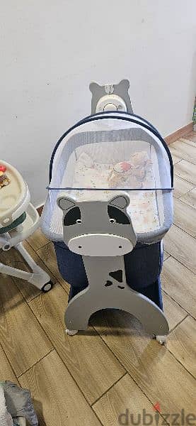 Baby Cot with remote control Swing and Music 1