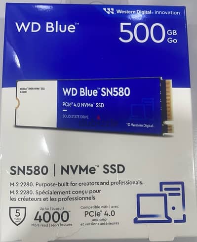 WD 500 blue SN580 PCIe Gen4 Nvme SSD( Fastest)