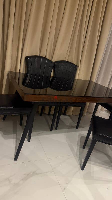 6 seater Black dining 2