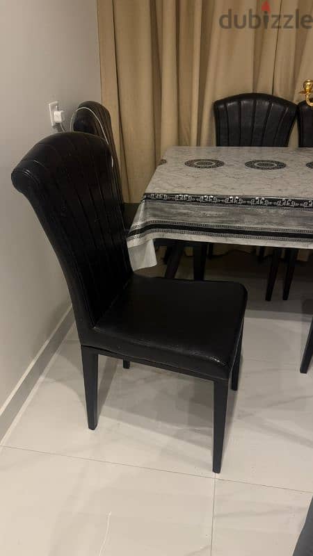 6 seater Black dining 3