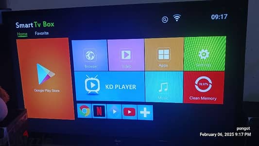 32 inch ikon led tv with android box plus free edifier speaker