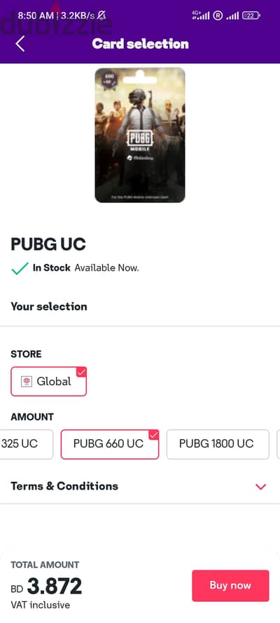 Pubg global uc card