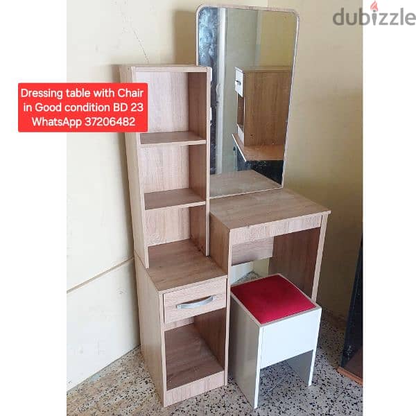 King size Bed frame and other items for sale with Delivery 7