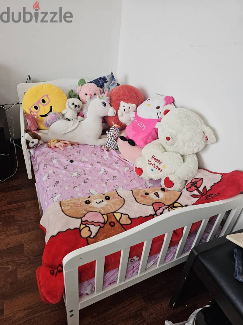 Toddler bed for sale, with mattress 1