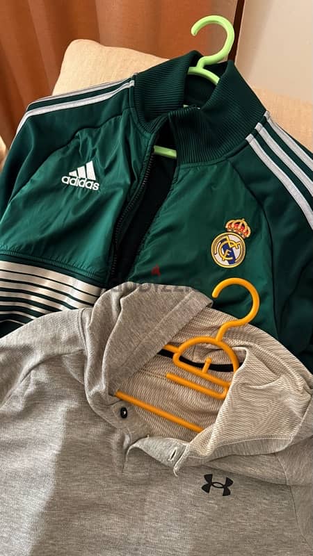 Adidas, Real Madrid Jacket and Under Armour Hoodie for only 16 BHD 3