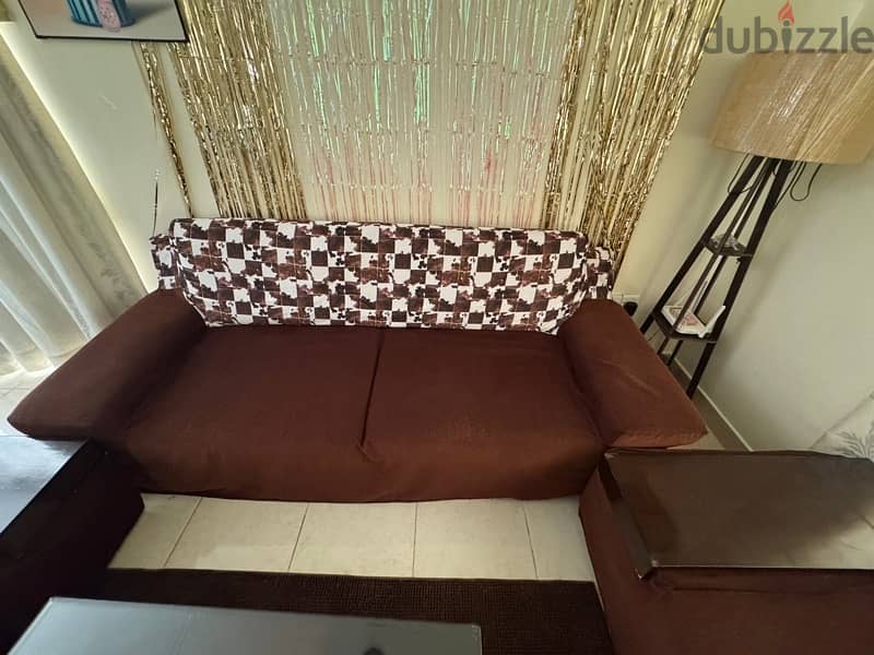 7 seater sofa with center table (2 set of covers) 5