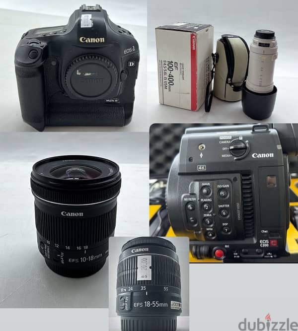 Canon cameras and lenses very low price 0