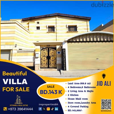 Beautiful Luxury Villa for SALE in Jid Ali, near Tubli  BD. 143,000/-