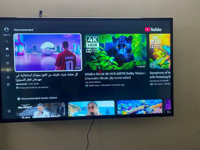 4k smart 60 inches brand starsat 7