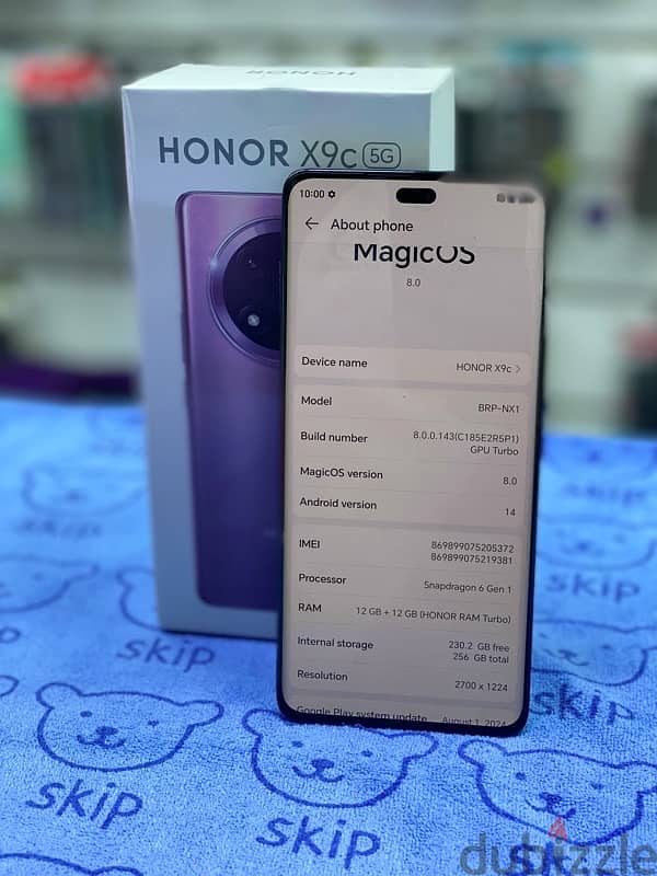 HONOR 9C 12 ram 255gb lok like new 3