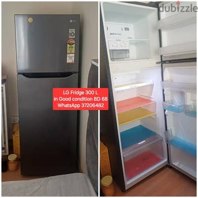 LG 300 L Fridge and other items for sale with Delivery